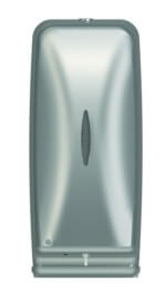 Bradley 6A00 and 6A01 27oz Vertical Surface Mounted Satin Stainless Steel Sensor Operated Soap Dispenser